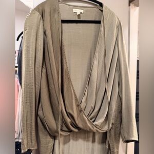 Urban Outfitters Olive Drape Top